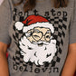 Gray Don’t Stop Believin Santa Tee