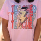 Teacher Lightning Bolt Tee