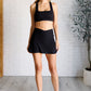 Full Force V Shaping High-Waist Skort in Black