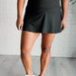 Full Force V Shaping High-Waist Skort in Black