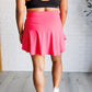 Full Force V Shaping High-Waist Skort in Flamingo Pink