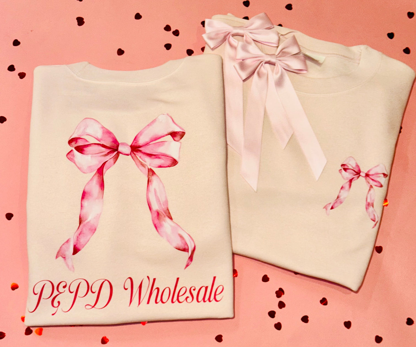 Custom Boutique Name Bow Sweatshirt