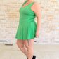 Gorgeous in Green Sleeveless Skort Dress