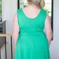 Gorgeous in Green Sleeveless Skort Dress