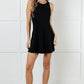 Gym and Tonic Butter Romper Dress in  Black