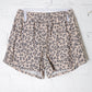 Be Bold Taupe Animal Print French Terry Pocket Shorts