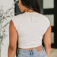 Halfway to Heaven Cropped Top in Sand Beige