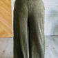 Harmony High Rise Wide Pants in Olive