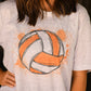 Orange Volleyball Splatter Tee