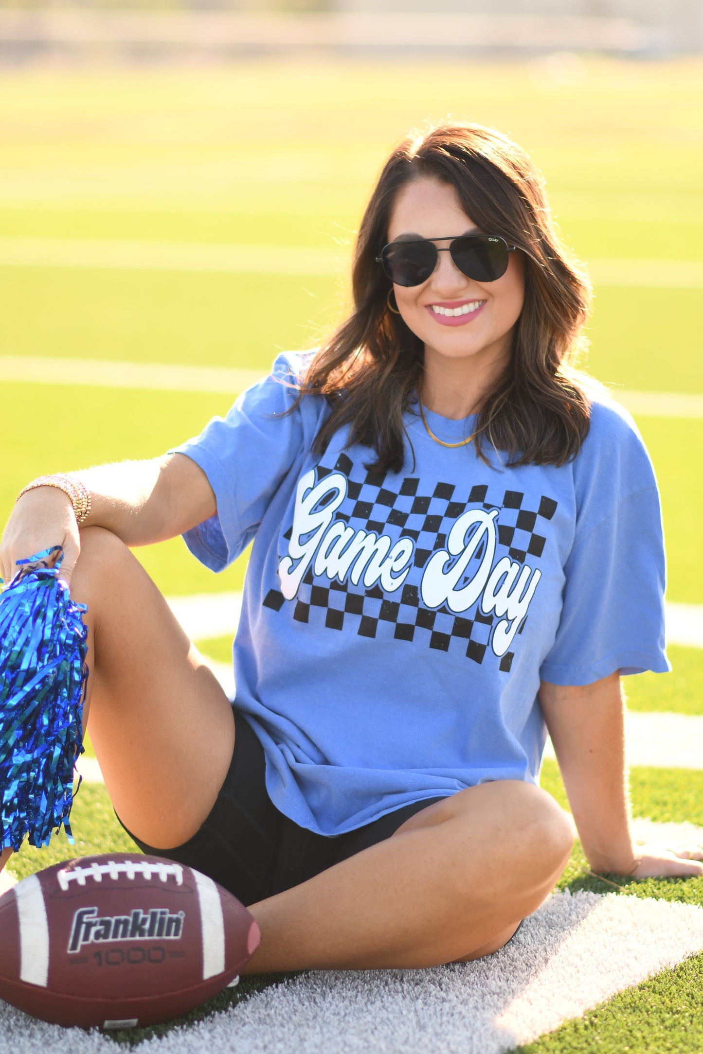 **SALE** RTS Blue Game Day Puff Tee