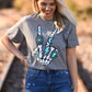 Western Skelly Peace Hand Tee