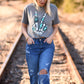 Western Skelly Peace Hand Tee