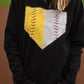 Half Baseball Half Softball Plate Sweatshirt/Tee- PICK YOUR COLOR