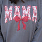 MAMA Red Floral Bow Tee/Long Sleeve