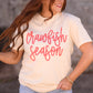 Crawfish Season Faux Tinsel tee