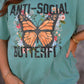 Anti Social Butterfly Tee