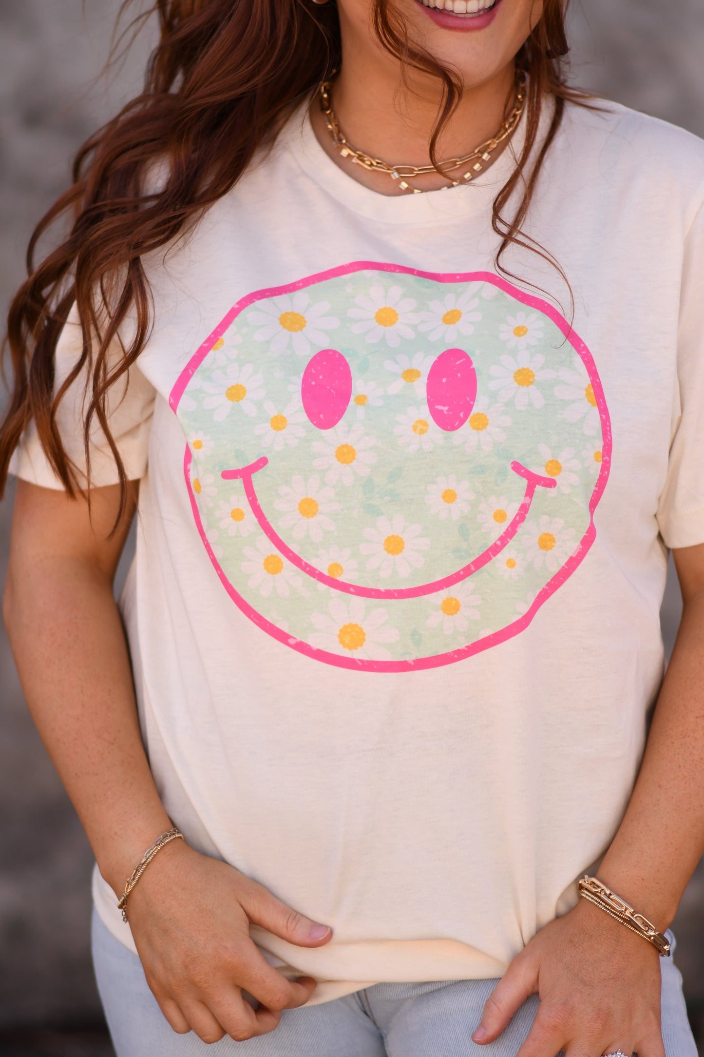 Daisy Happy Face Tee