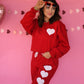 Love Day Heart Sweat Set - Pieces Sold Individually