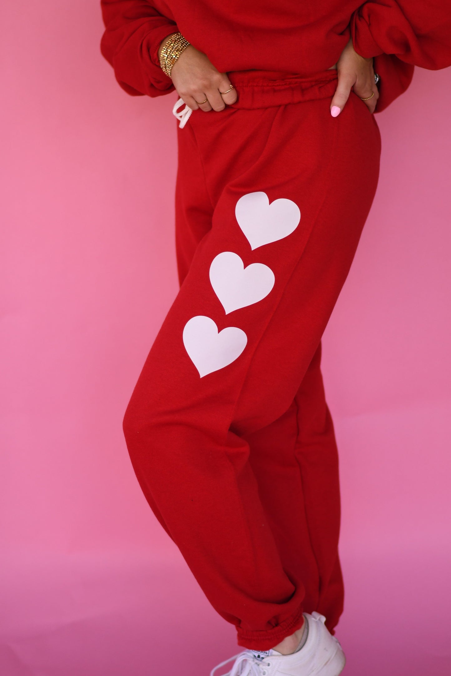 Love Day Heart Sweat Set - Pieces Sold Individually