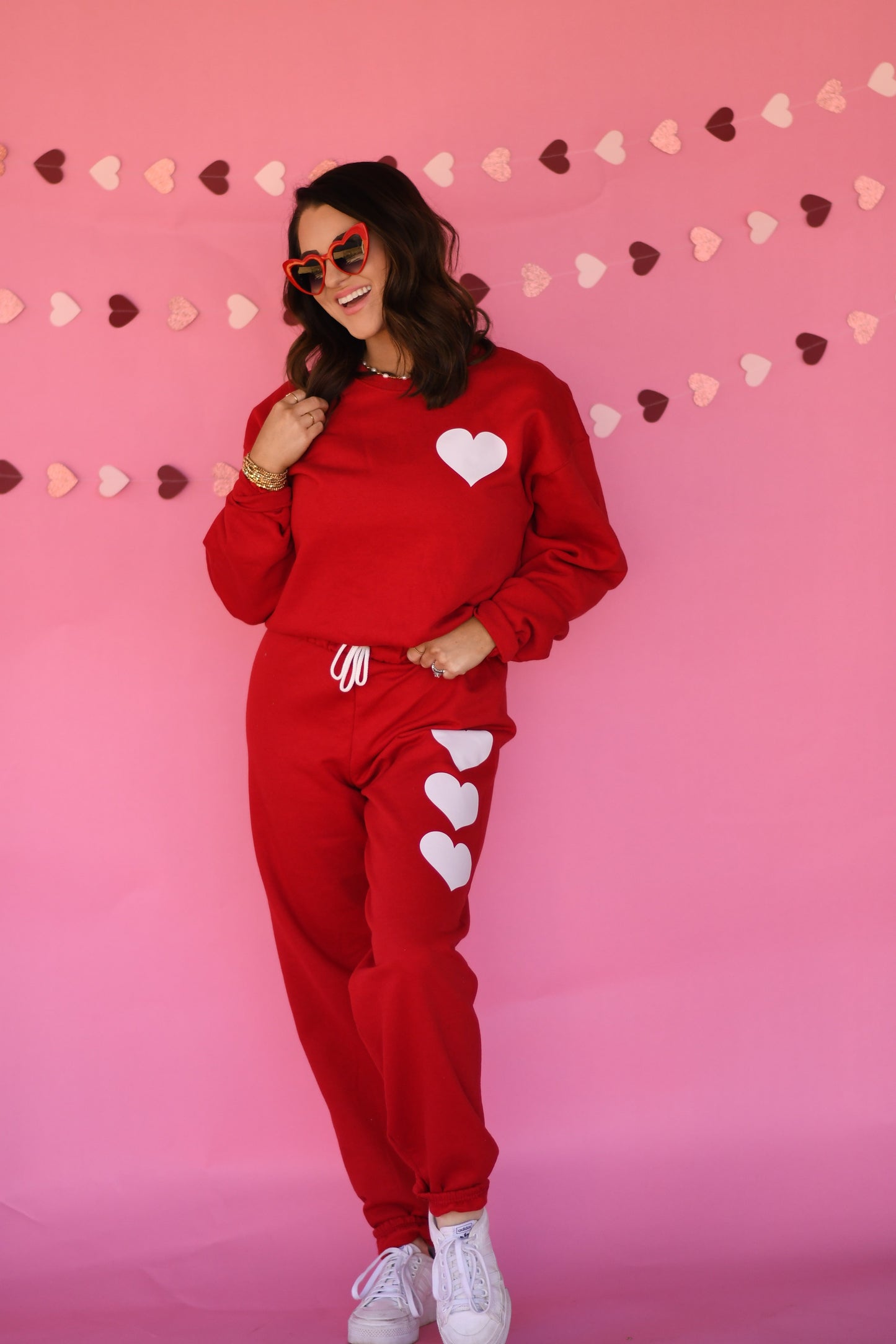 Love Day Heart Sweat Set - Pieces Sold Individually