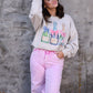 Floral Champagne Sweatshirt