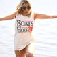 Boats & Hoes Tank/Tee- Red, White & Blue Version