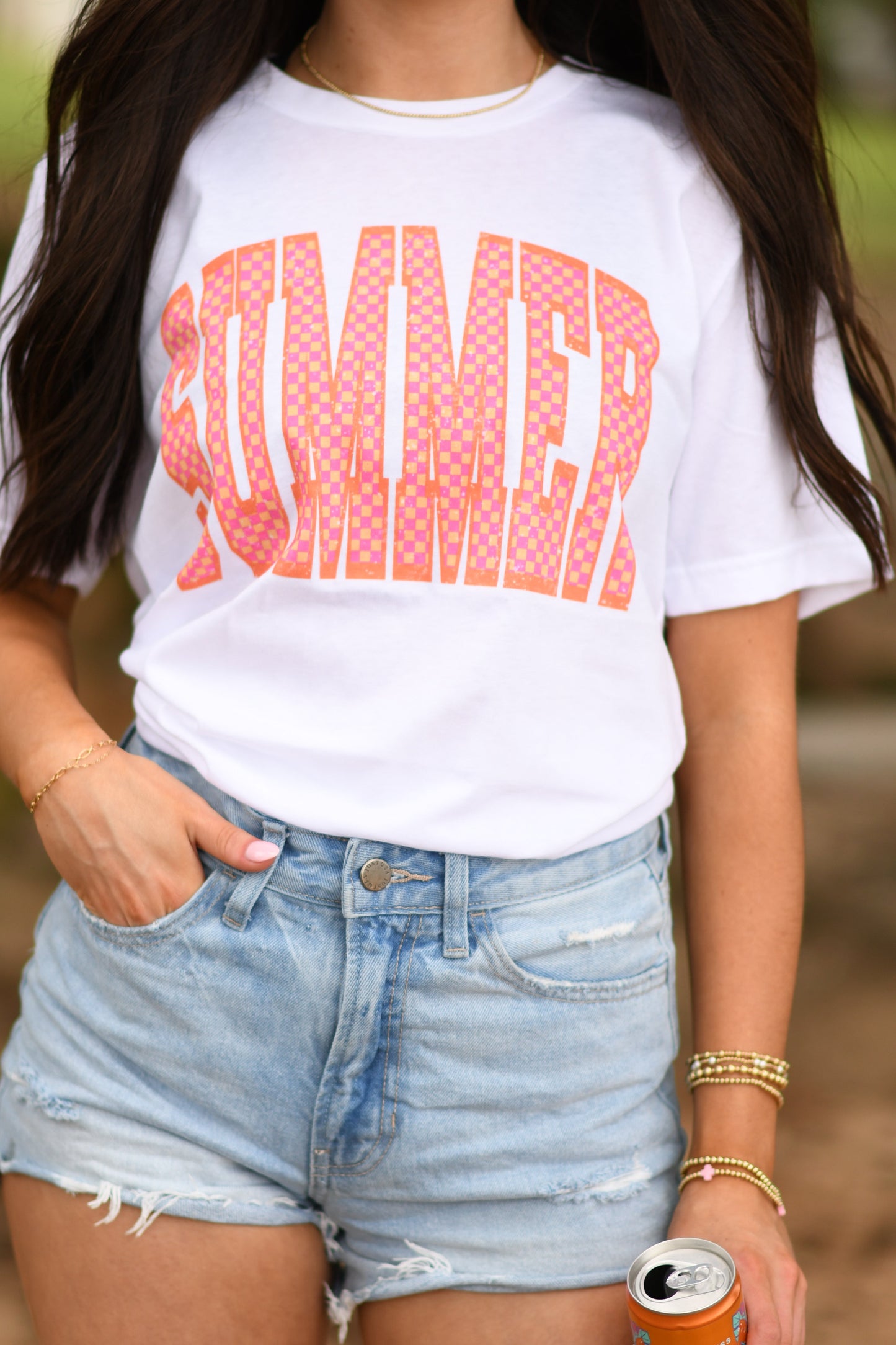 Summer Checkered Tee