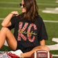 KC Chiefs Faux Sequin Tee