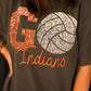 Go Faux Glitter Volleyball Custom Tee