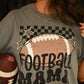 Football Mama Checkered Pick Your Color Tee