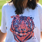 Orange And Navy Tiger Tee