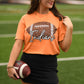 Custom Faux Glitter Football Tee