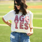 Aggies Faux Sparkle Tee