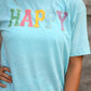 Happy Faux Patch Tee