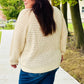 Follow Me Oatmeal Pointelle Knit Button Down Cardigan