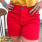 RED- Shenandoah Stud Shorts