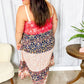 Vacay Vibes Orange Floral Smocked Tube Top Tiered Maxi Dress