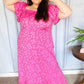 Perfectly You Fuchsia Ditzy Floral Fit & Flare Maxi Dress