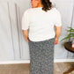 Let's Meet Up Black Animal Print Smocked Waist Palazzo Pants