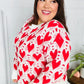 True Hearts Ivory & Red Heart Oversized Sweater