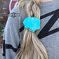 Turquoise Rock Ponytail Holder
