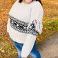 Ready For Anything Taupe & Black Tassel Aztec Sweater