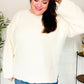 Classic Elegance Ivory Fuzzy Soft Knit Sweater