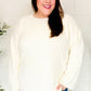 Classic Elegance Ivory Fuzzy Soft Knit Sweater