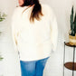 Classic Elegance Ivory Fuzzy Soft Knit Sweater