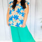 Just Dreaming Emerald Smocked Waist Palazzo Pants