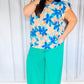 Just Dreaming Emerald Smocked Waist Palazzo Pants