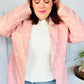 Get To It Pink Plaid Double Breasted Collar Lapel Blazer