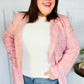 Get To It Pink Plaid Double Breasted Collar Lapel Blazer