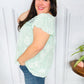 Lovely In Aqua Embroidered Flutter Sleeve Woven Top